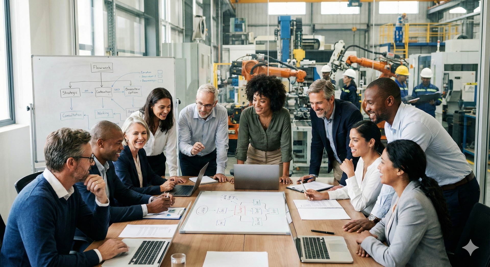 Equipe BeSavvy em reunião estratégica